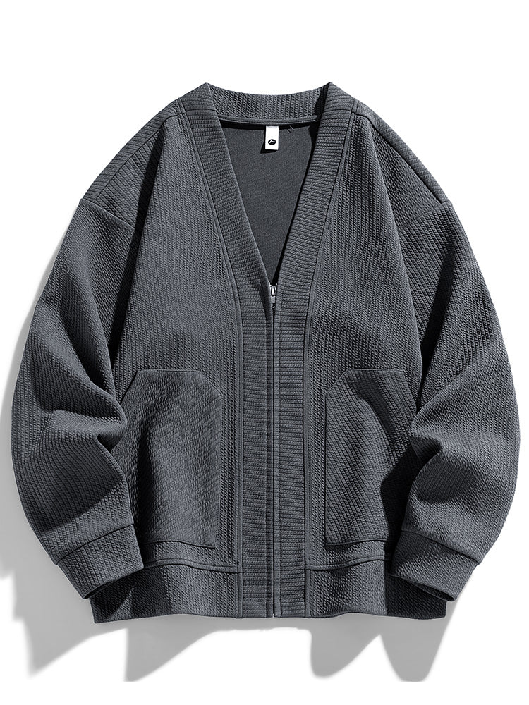 Oversized Zipped Cardigan 1