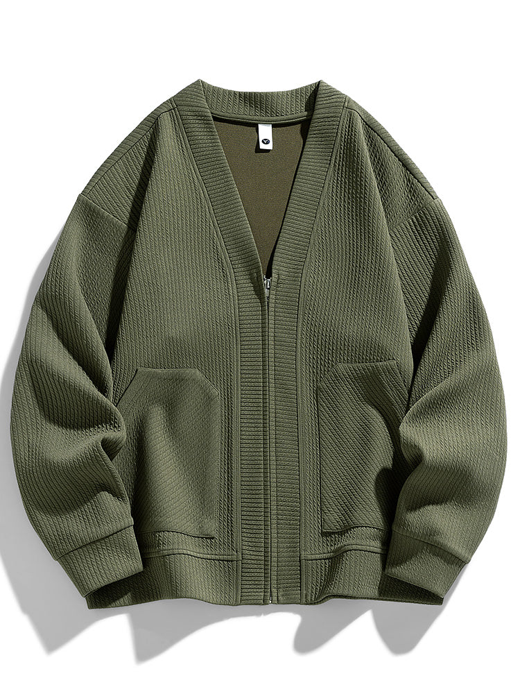 Oversized Zipped Cardigan 3