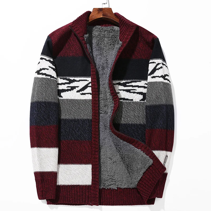 Color-Block Wool Cardigan 2