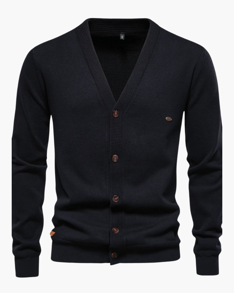Cotton V-Neck Cardigan 7
