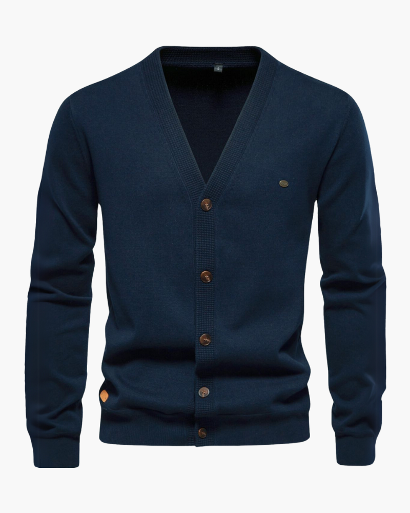 Cotton V-Neck Cardigan 0