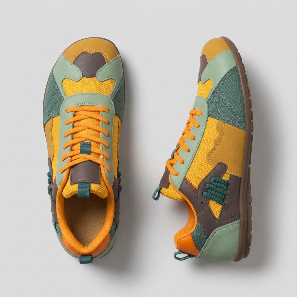 Men's Color-Block Patchwork Low-Top Sneakers