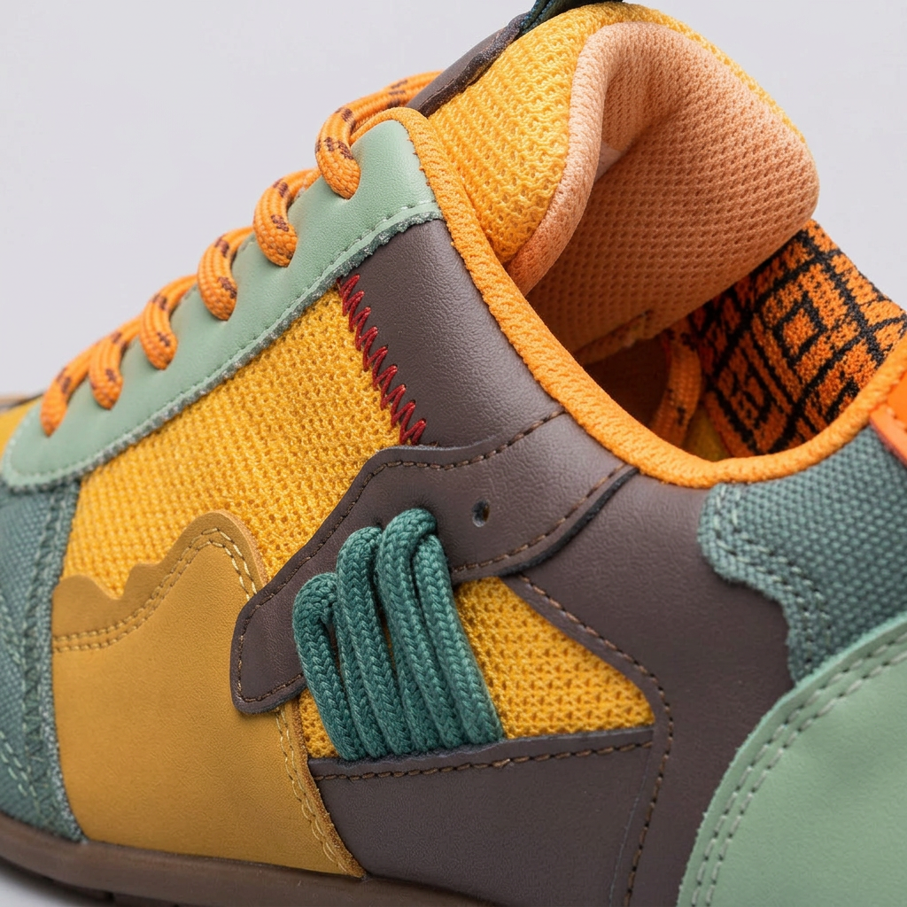 Men's Color-Block Patchwork Low-Top Sneakers