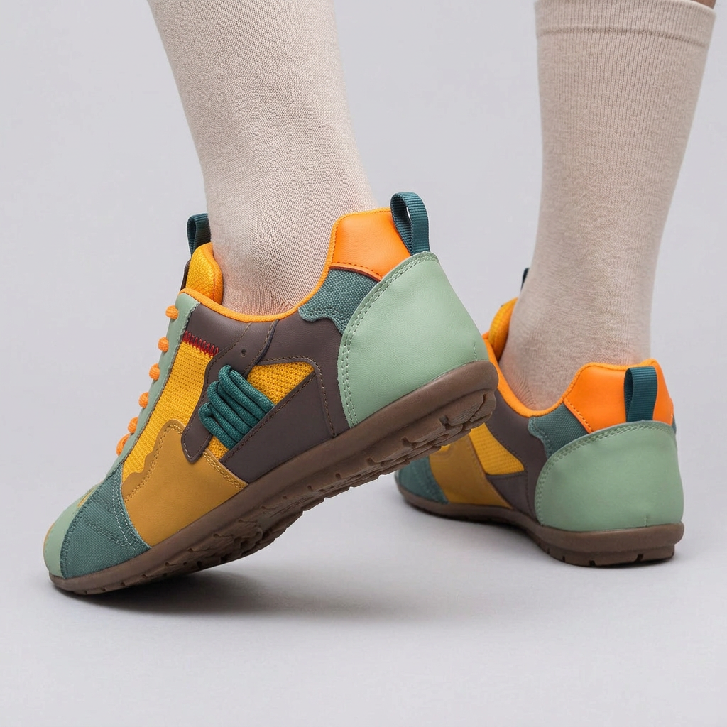 Men's Color-Block Patchwork Low-Top Sneakers