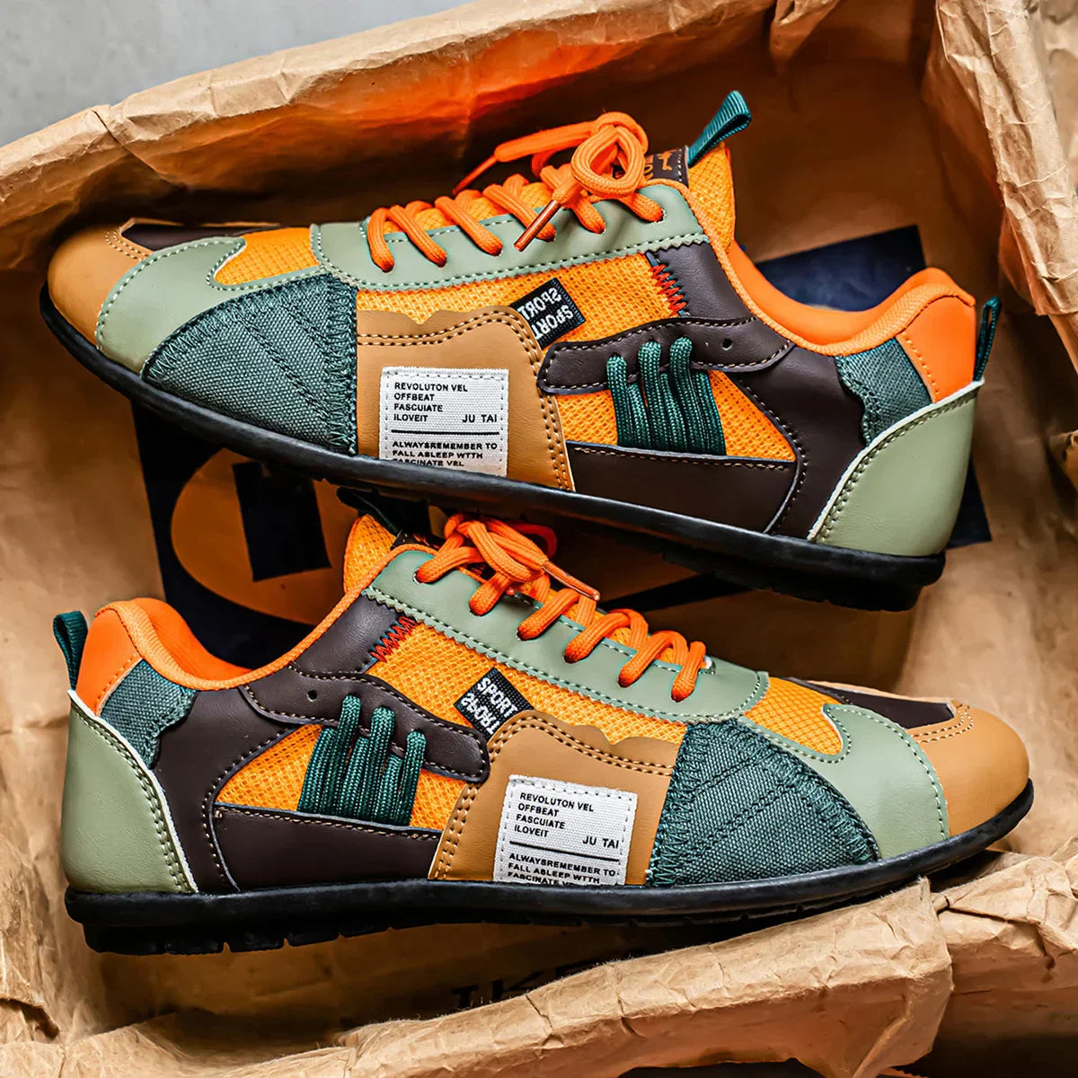 Lightweight and breathable men's sports sneakers – comfortable sneakers with a modern and retro design 1
