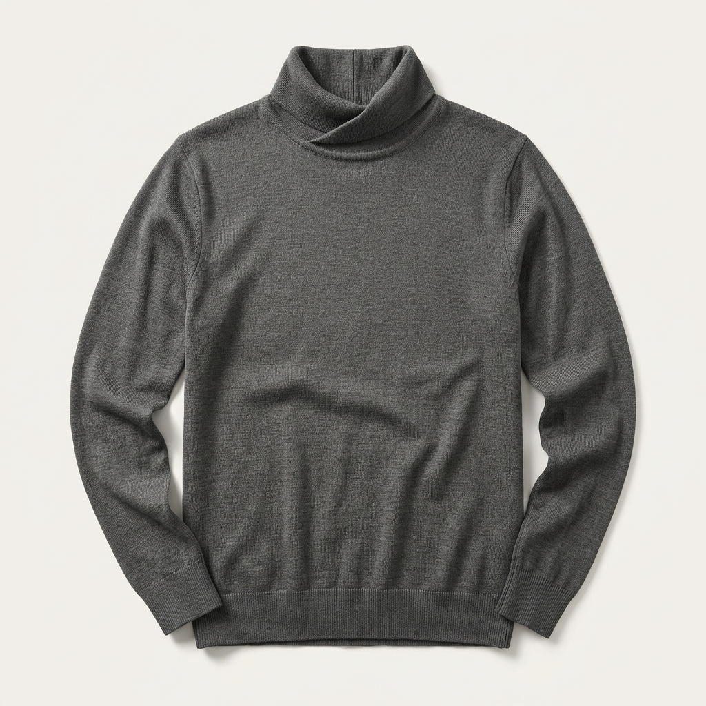 Men’s Cross Turtleneck Long Sleeve Sweater