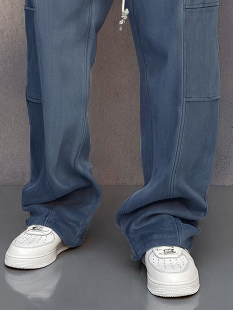 Stylish Comfort Loose Fit Suede Pants 5