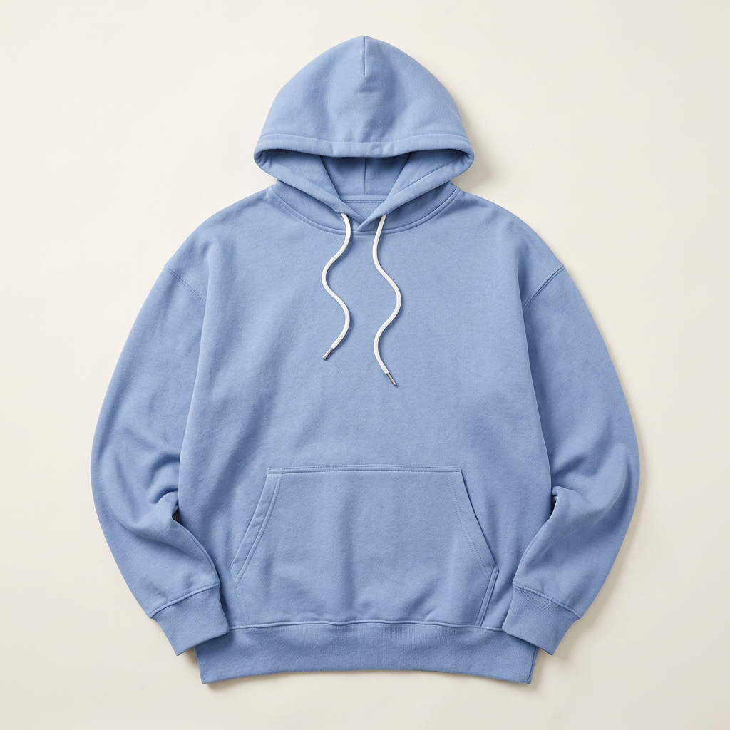 Men’s Hoodie Attached Drawstring Hood Kangaroo Front Pocket