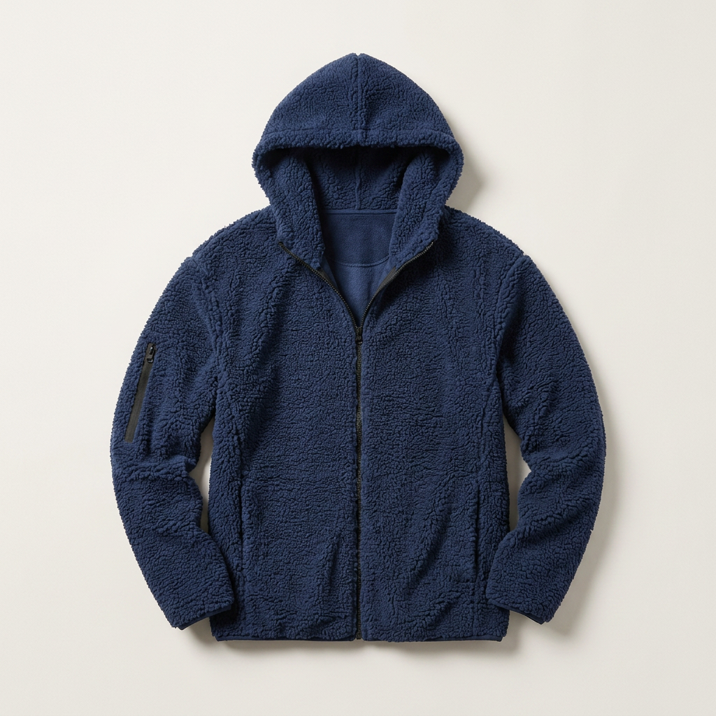 Men’s Hoodie Drop Shoulder Design Zippered Arm Pocket