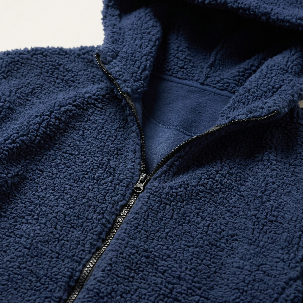 Men’s Hoodie Drop Shoulder Design Zippered Arm Pocket