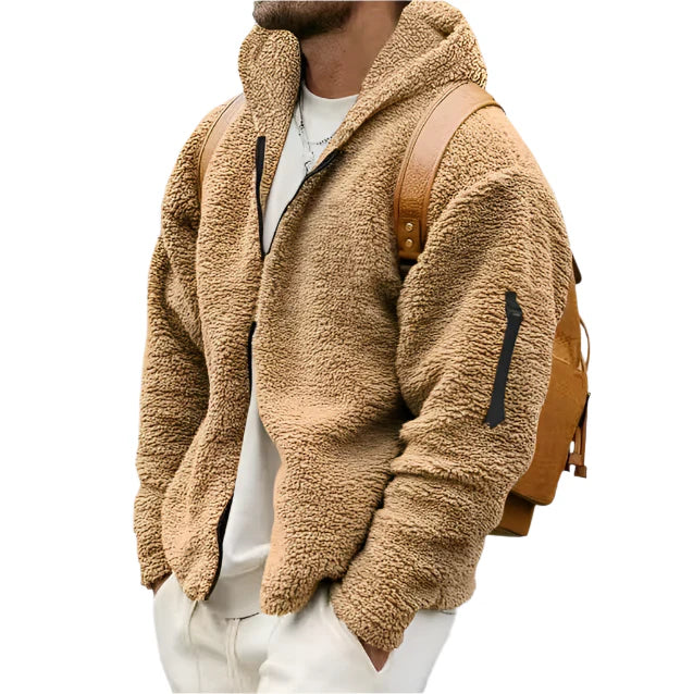 Elegant Fleece Hoodie Jacket for Men 1