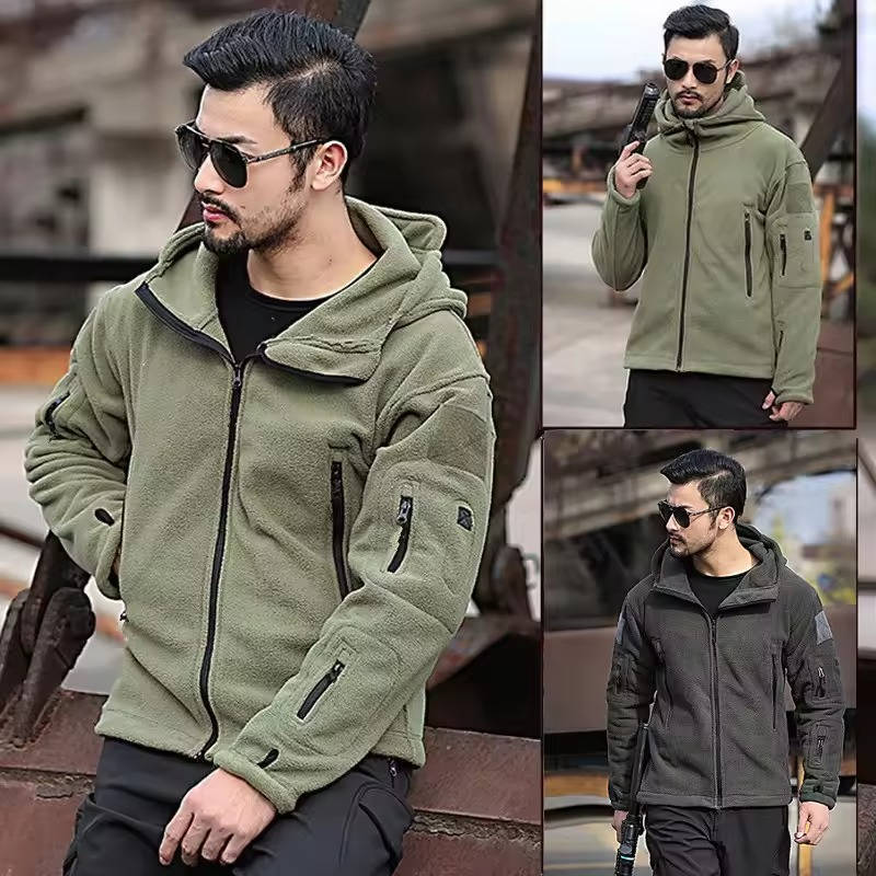 Men Winter Thermal Fleece Jacket 0