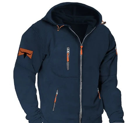 Warm Zip-Up Hoodie For Men 2