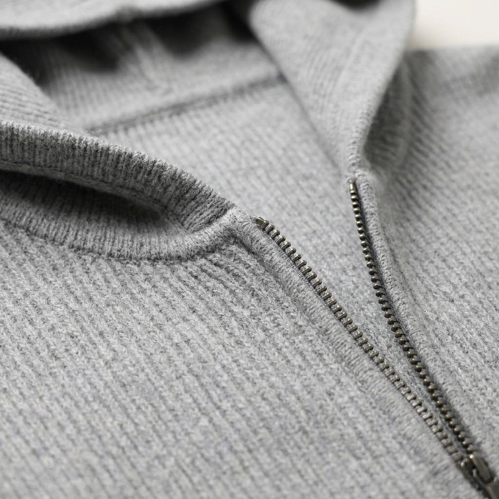 Men’s Hoodie Straight Cut Hemline Attached Hood Style