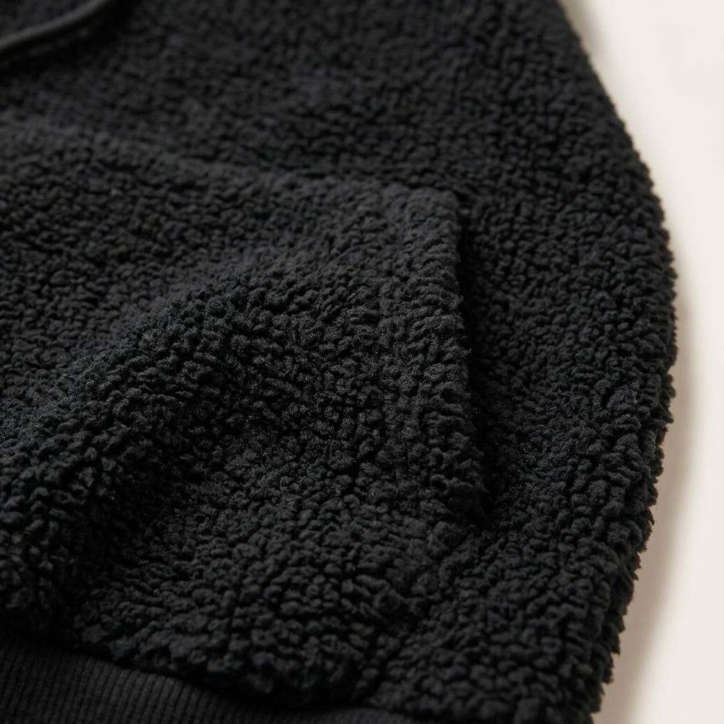 Men’s Hoodie Straight Cut Lower Waistband Layout