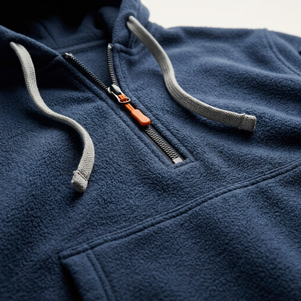 Men’s Hoodie Zippered Kangaroo Pouch Utility Sleeve Pocket