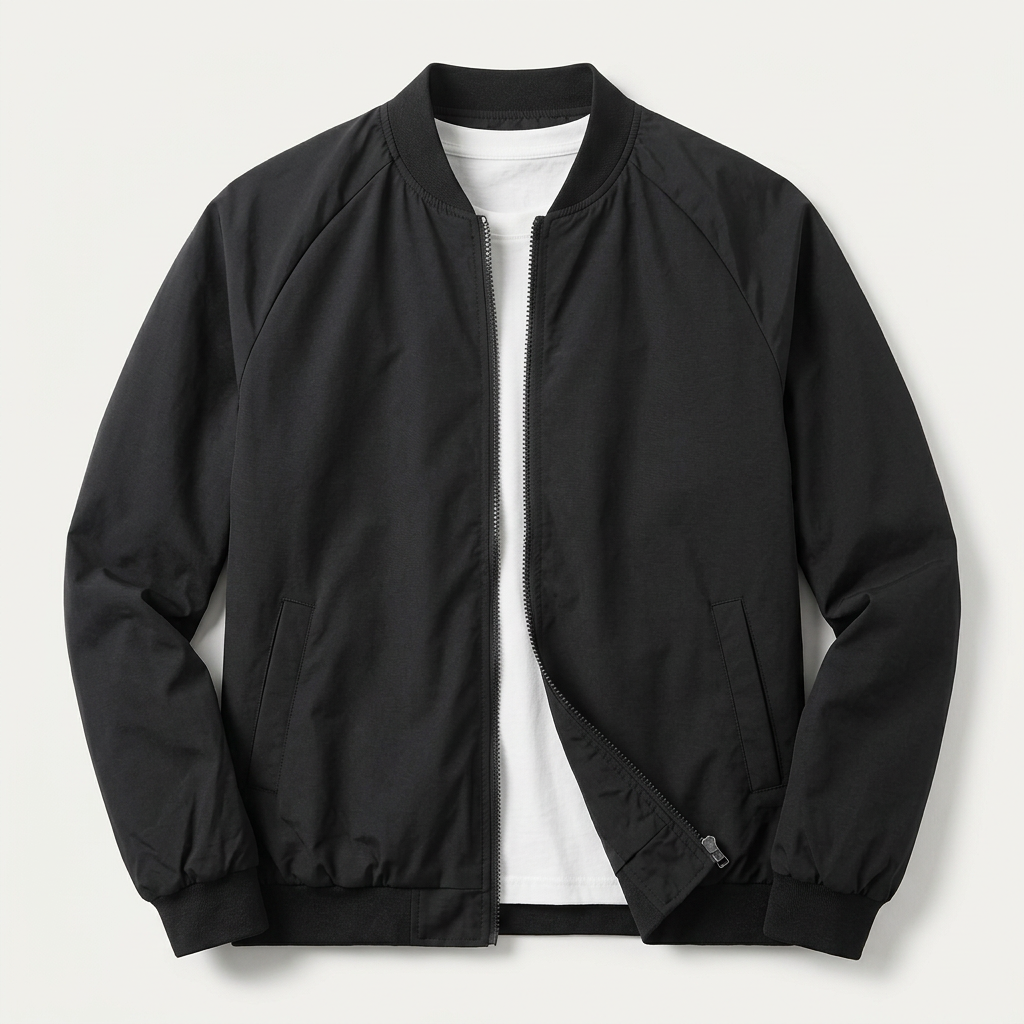 Men’s Jacket Bomber Style with Two Way Zip