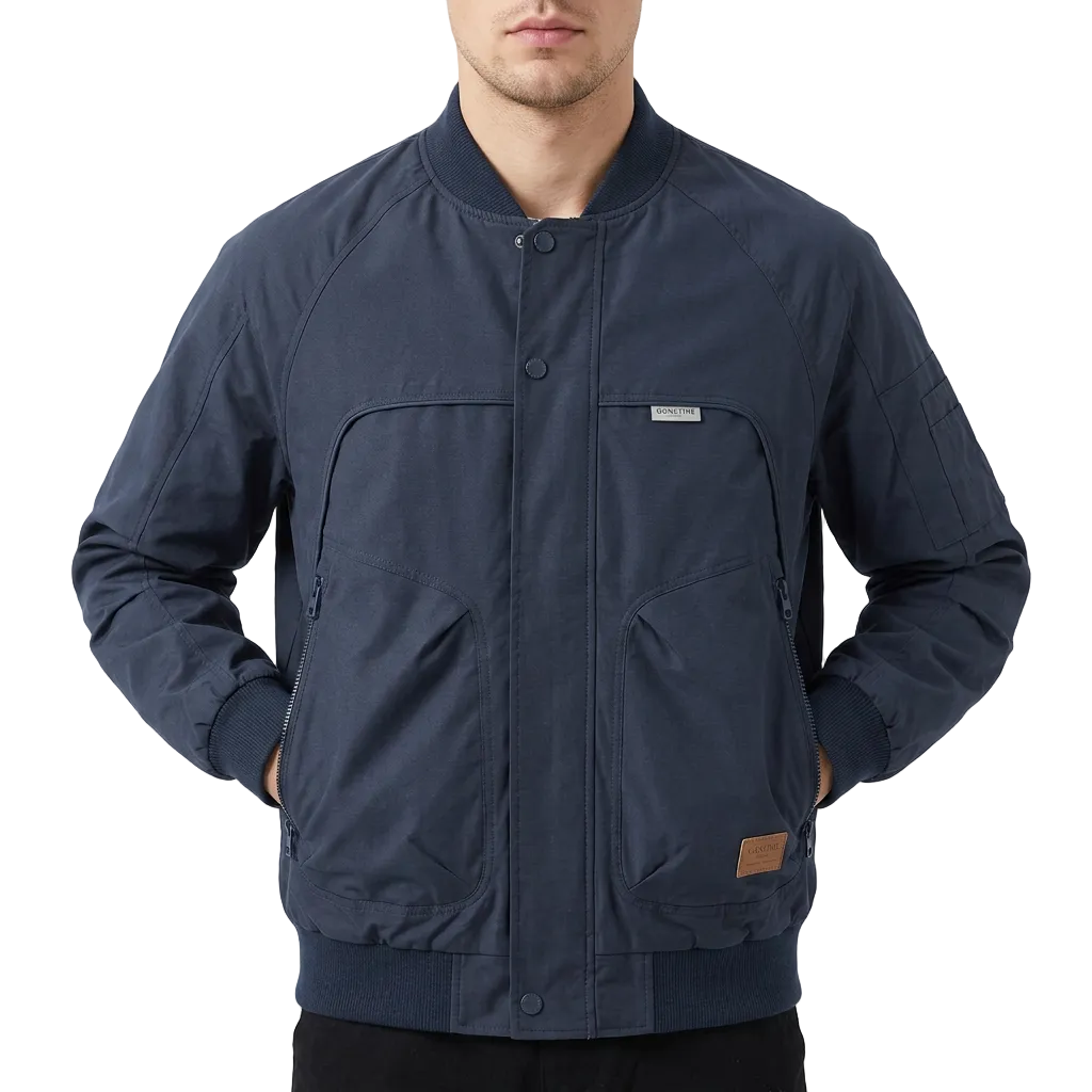 Men’s Jacket Bomber Style with Utility Pockets