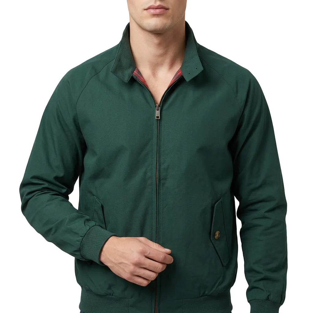 Men’s Jacket Full Zip Closure and Flap Pockets