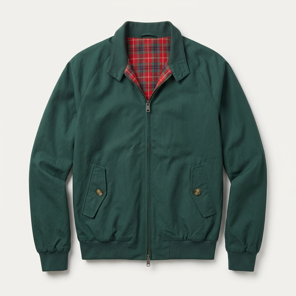 Men’s Jacket Full Zip Closure and Flap Pockets