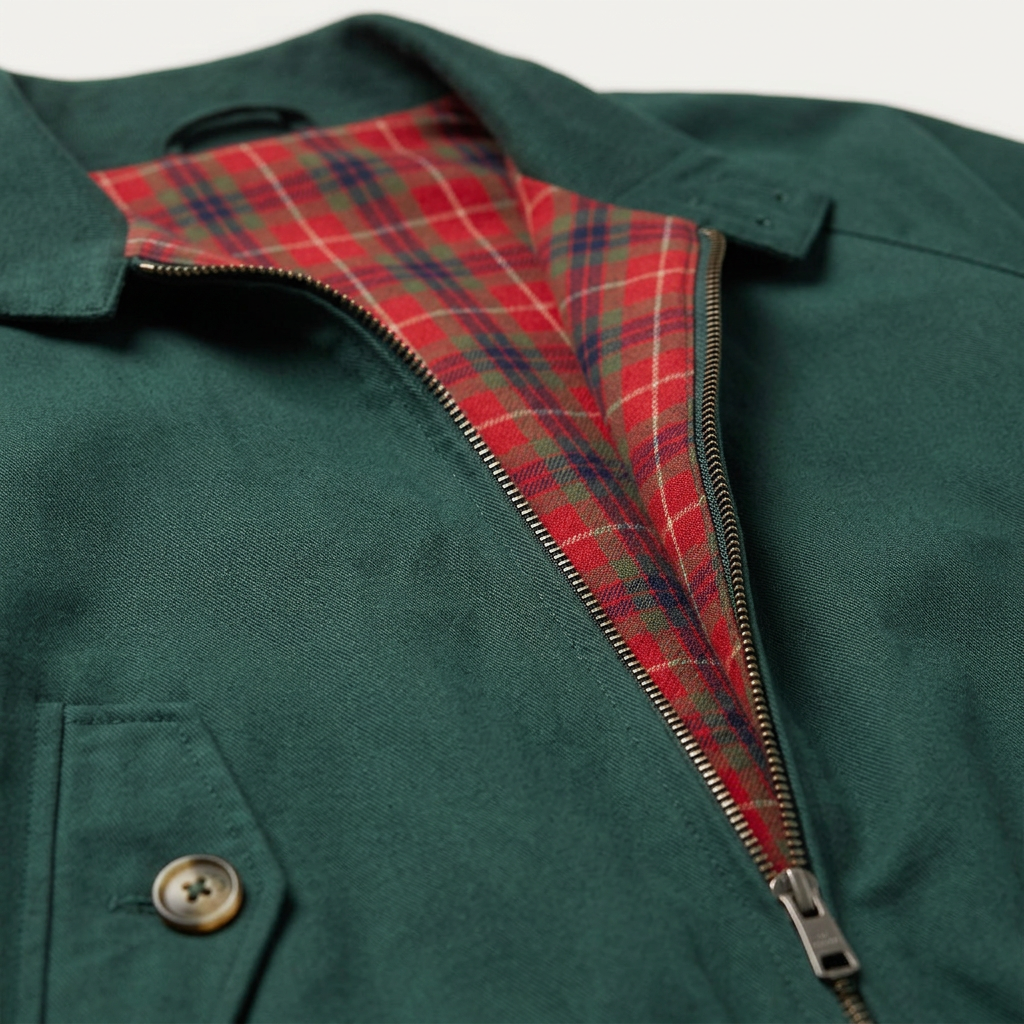 Men’s Jacket Full Zip Closure and Flap Pockets