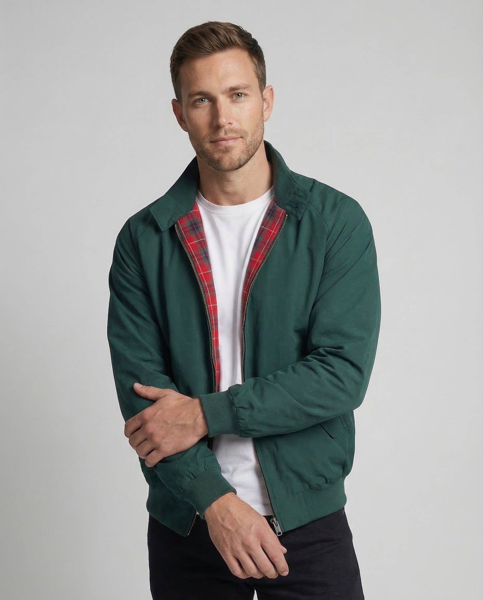 Men's Retro Blouson Jacket with Flap Pockets 2