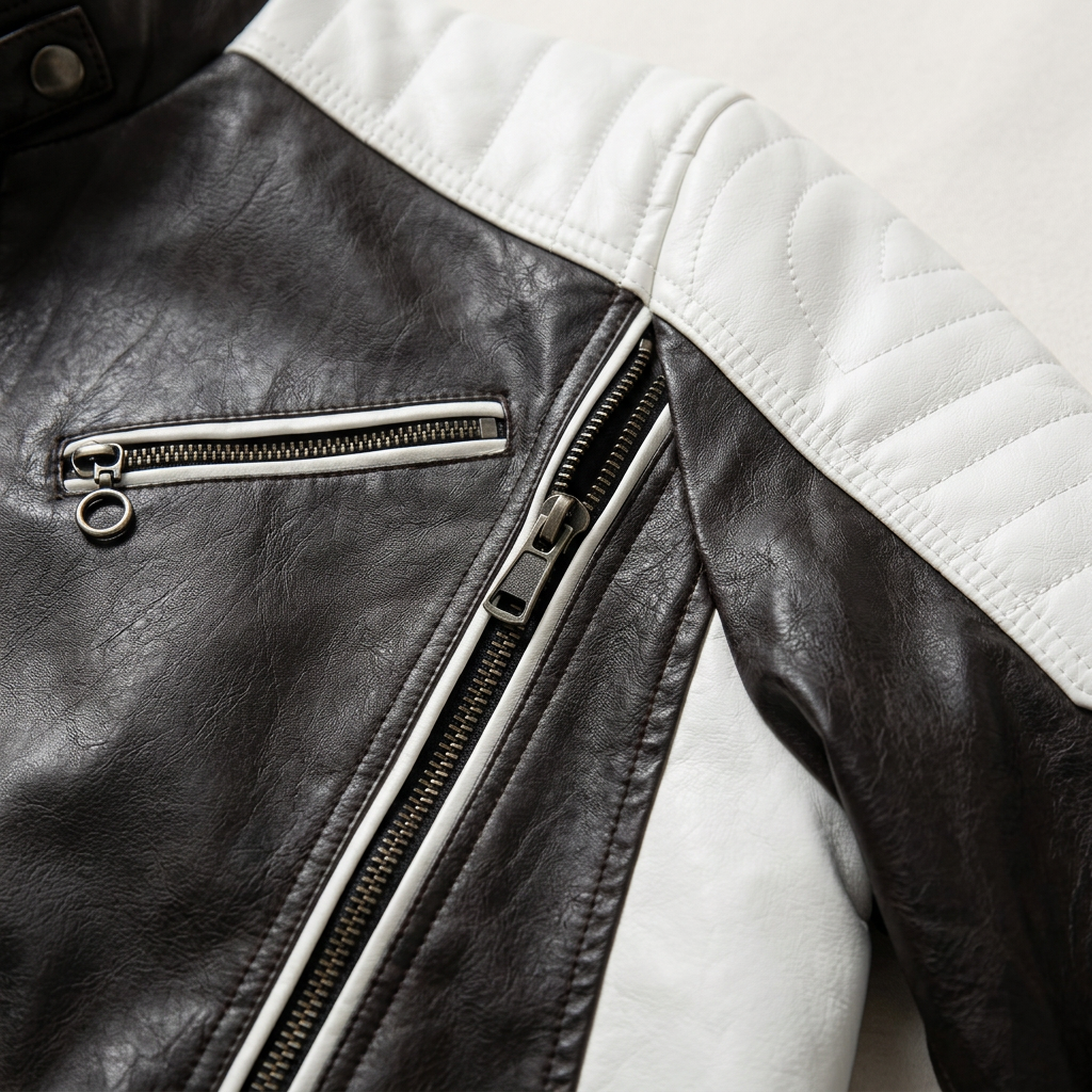 Men’s Jacket Full Zip Closure with Band Collar