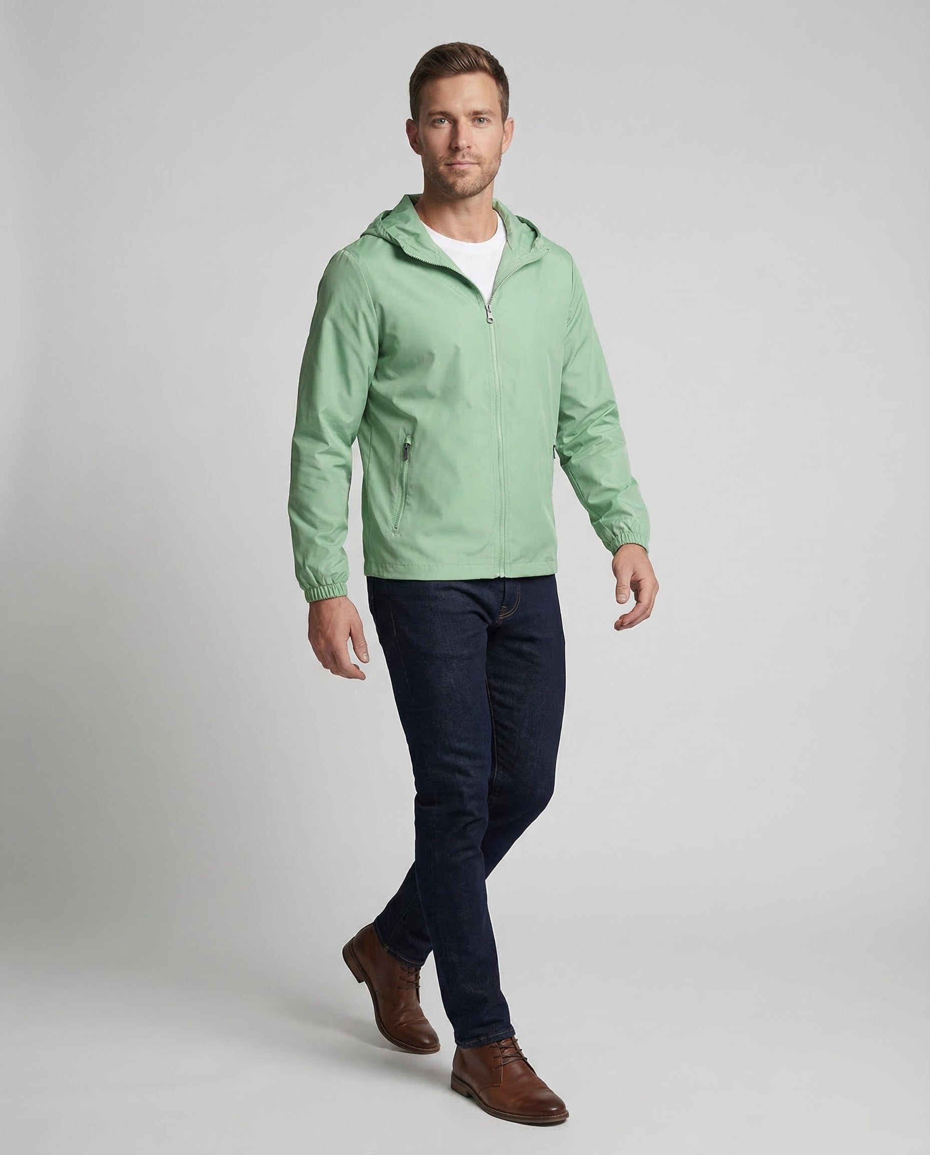 Men's Lightweight Hooded Windbreaker 1