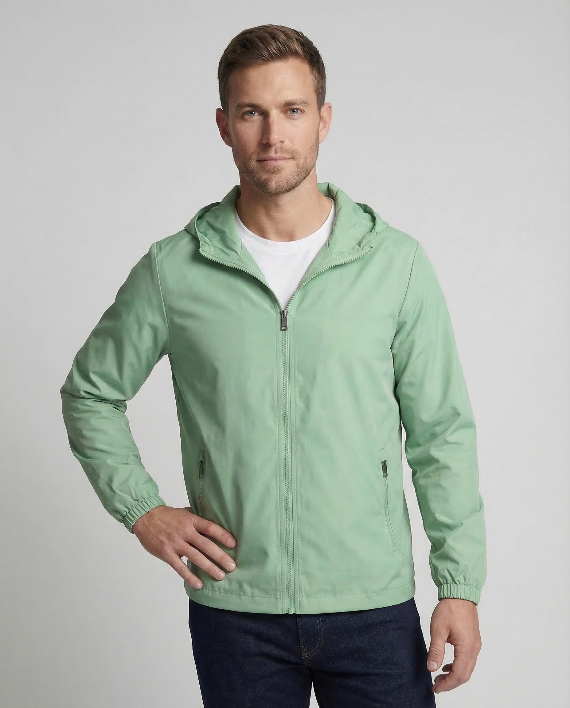Men's Lightweight Hooded Windbreaker 2