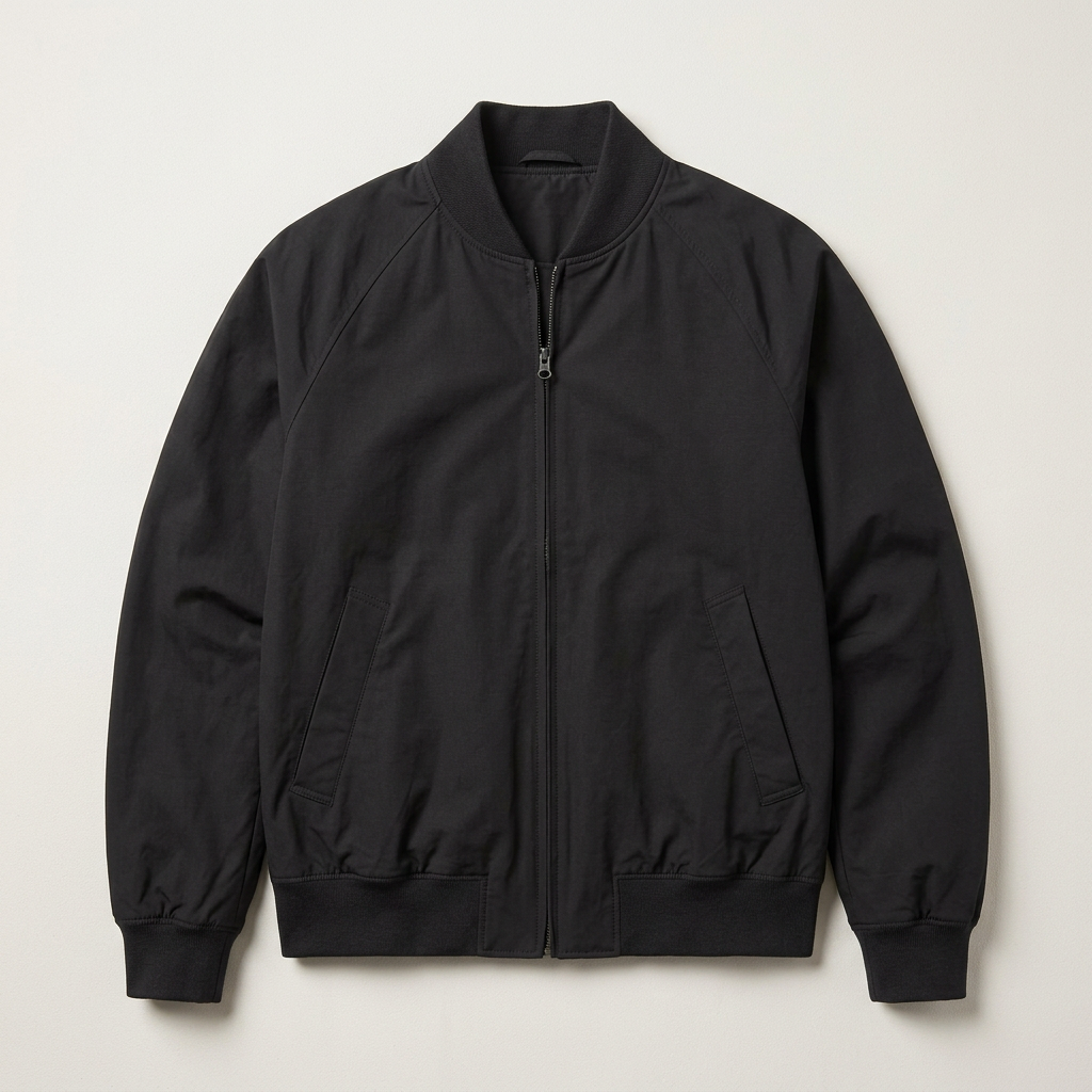 Men’s Jacket Stand Collar with Raglan Sleeves
