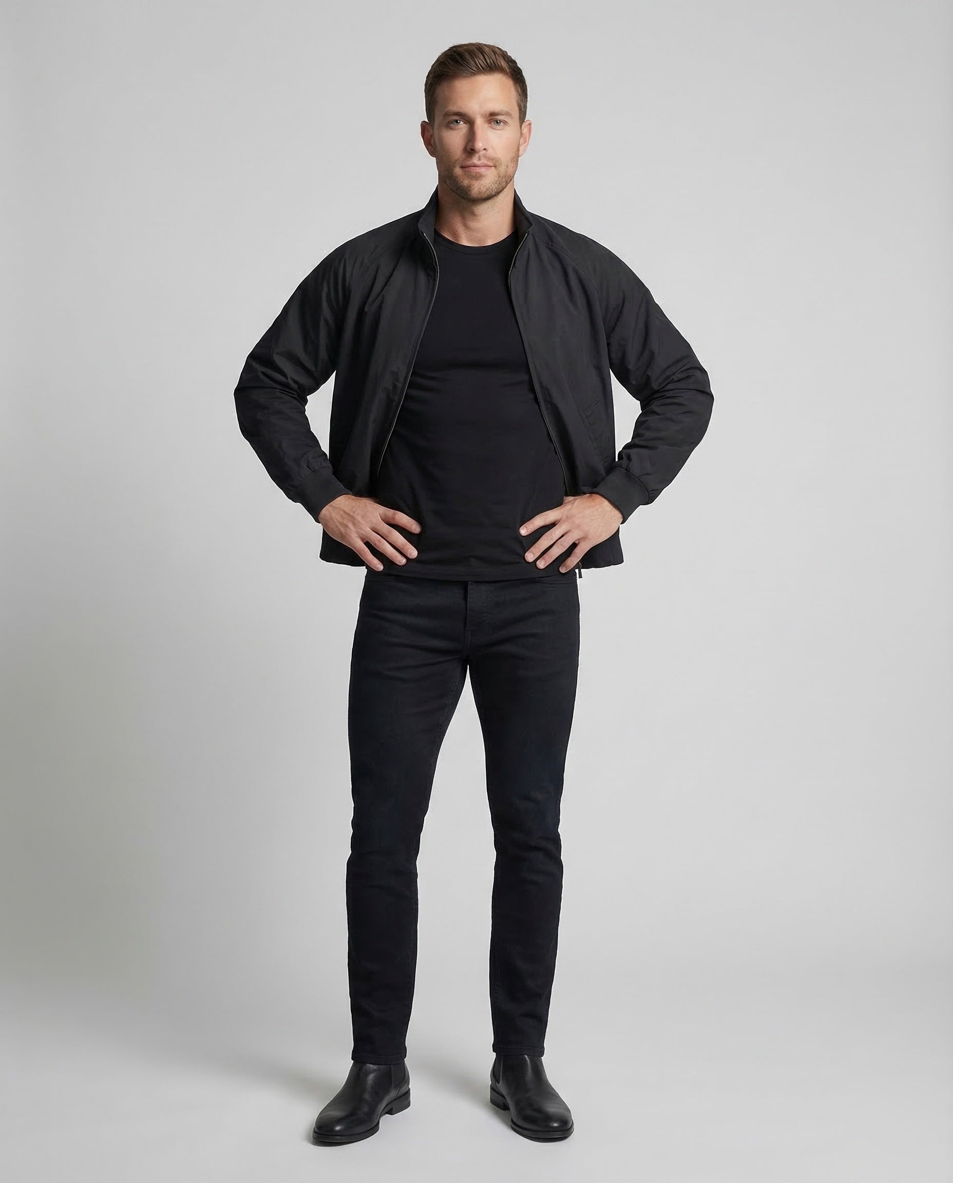 Men's casual blouson with raglan sleeves 1
