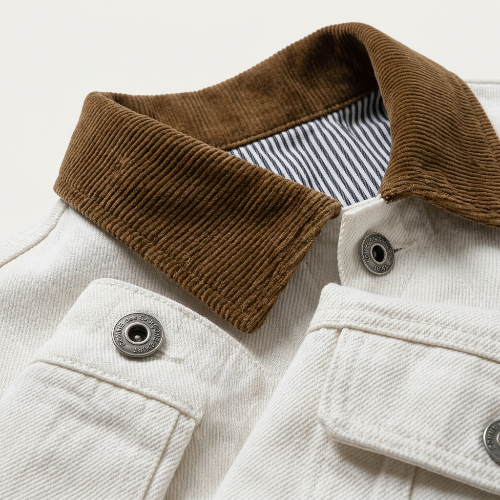 Men’s Jacket Trucker Style Design with Flap Pockets