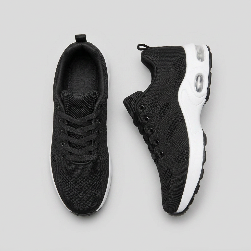 Men's Lace-Up Sneakers with Chunky Platform Sole