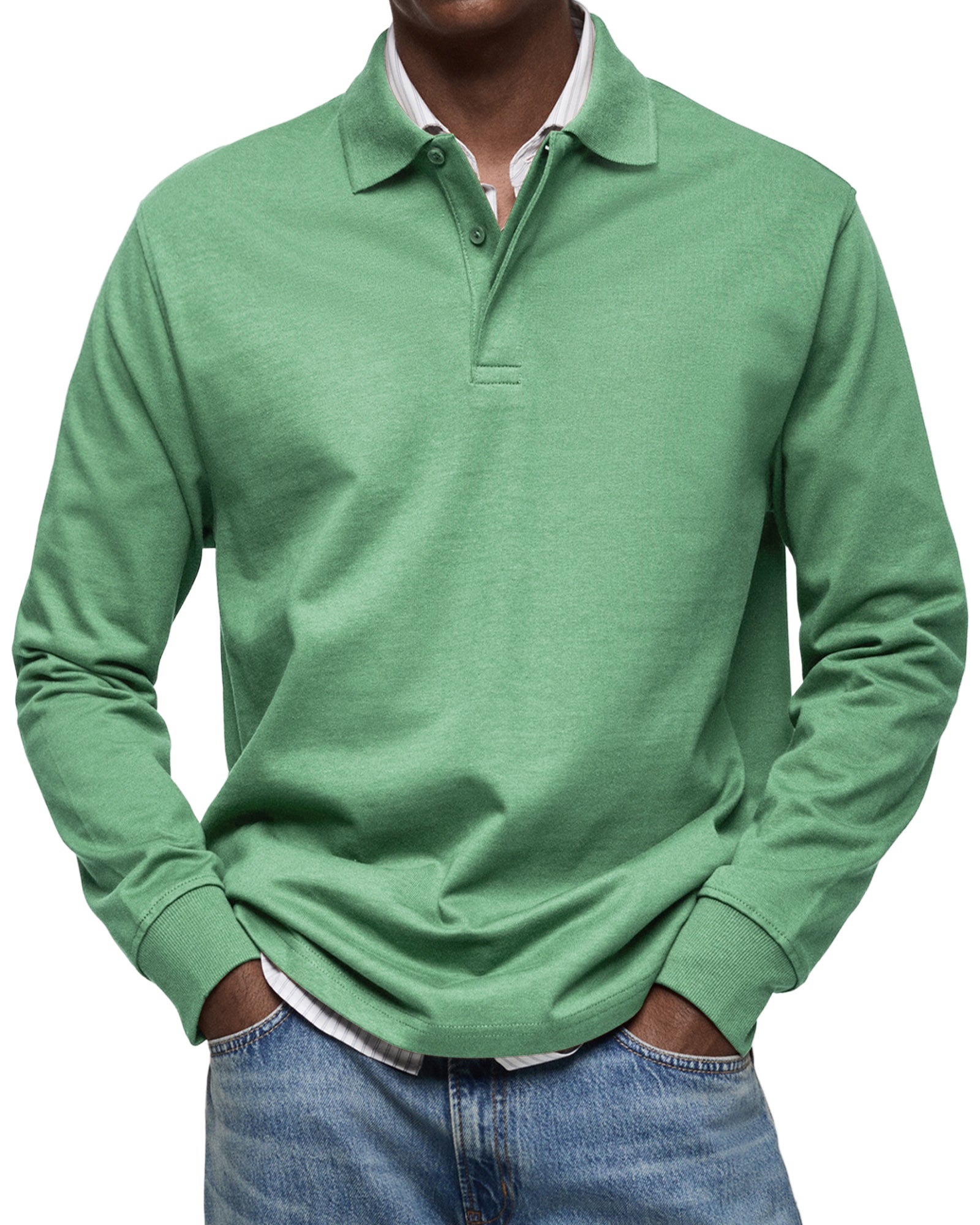 LAURENT MONACO | LUXURY LONG-SLEEVED POLO SHIRT 6