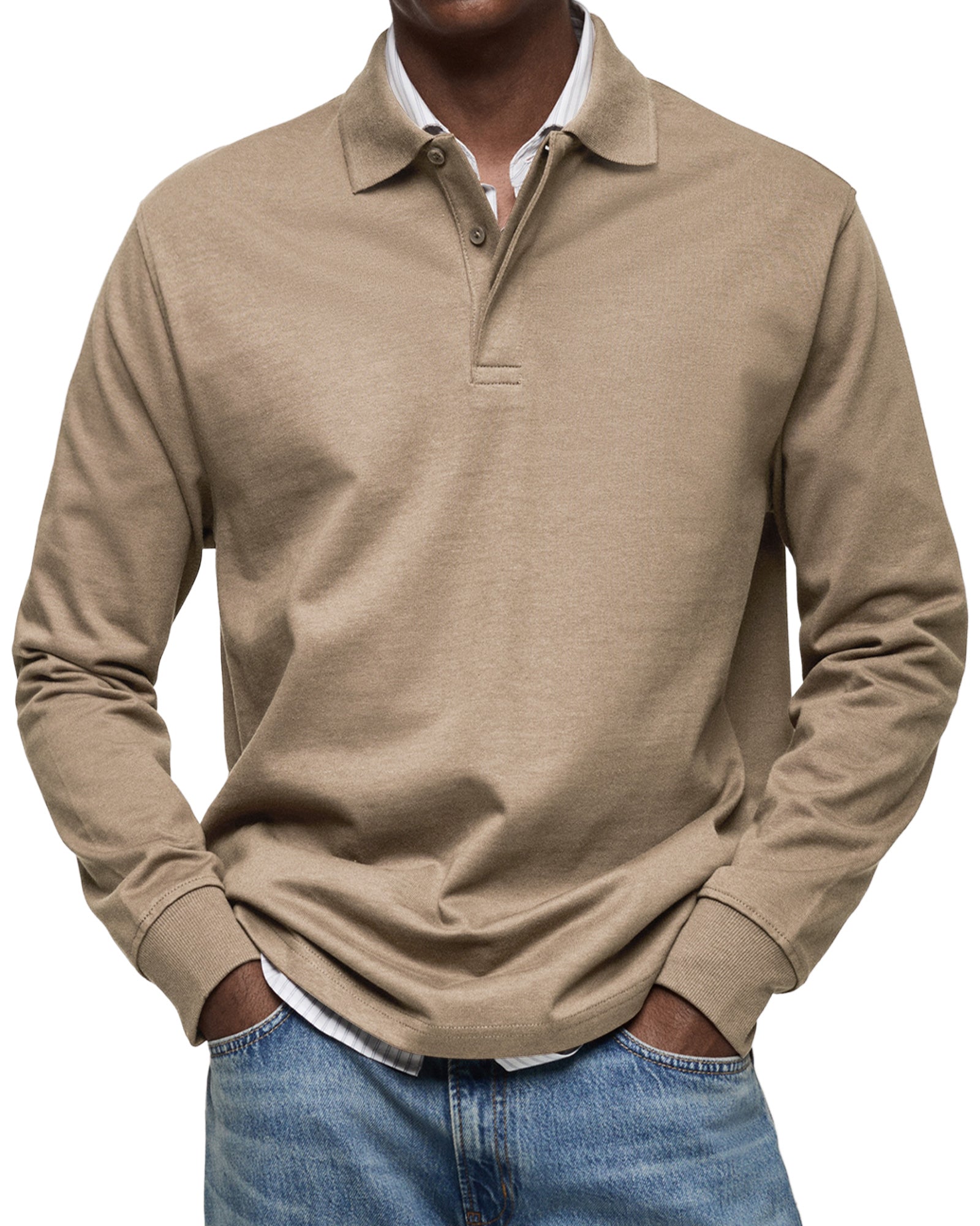 LAURENT MONACO | LUXURY LONG-SLEEVED POLO SHIRT 7