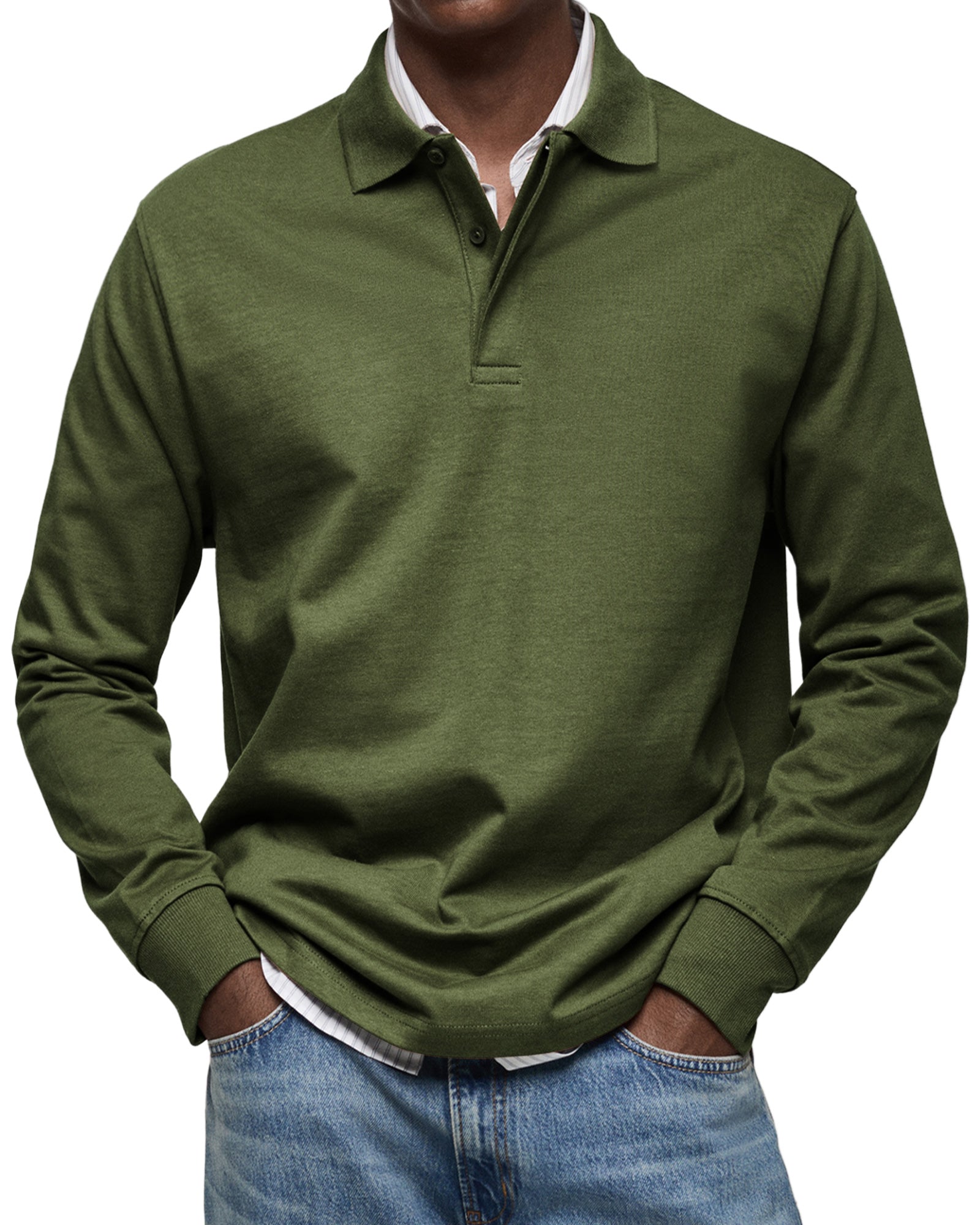 LAURENT MONACO | LUXURY LONG-SLEEVED POLO SHIRT 9
