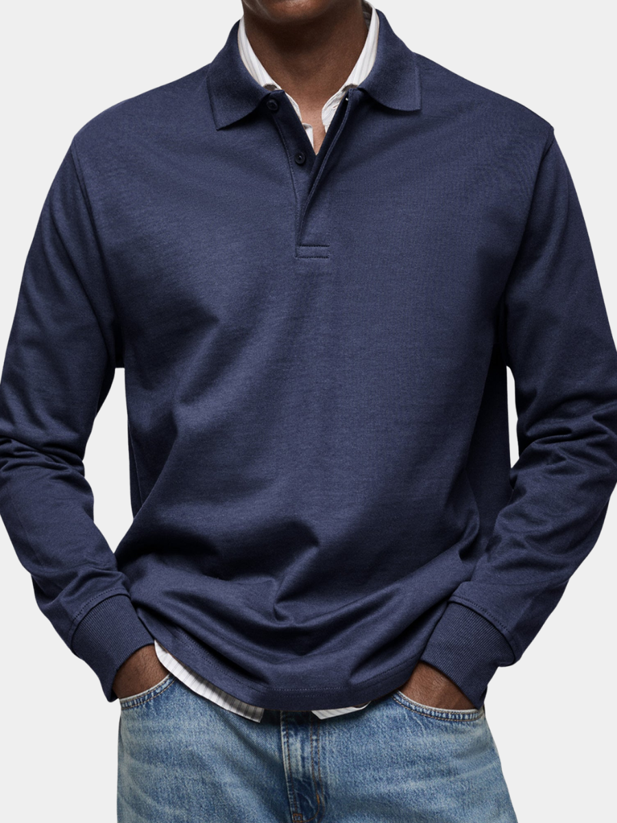 LAURENT MONACO | LUXURY LONG-SLEEVED POLO SHIRT 1