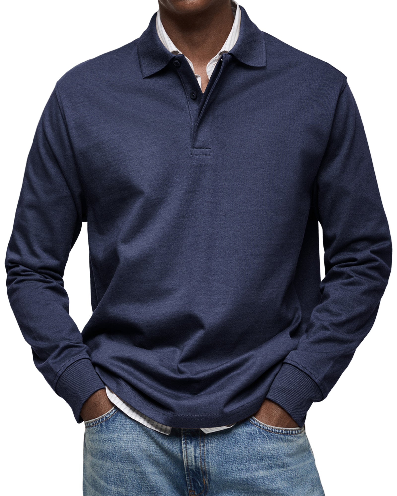 LAURENT MONACO | LUXURY LONG-SLEEVED POLO SHIRT 2