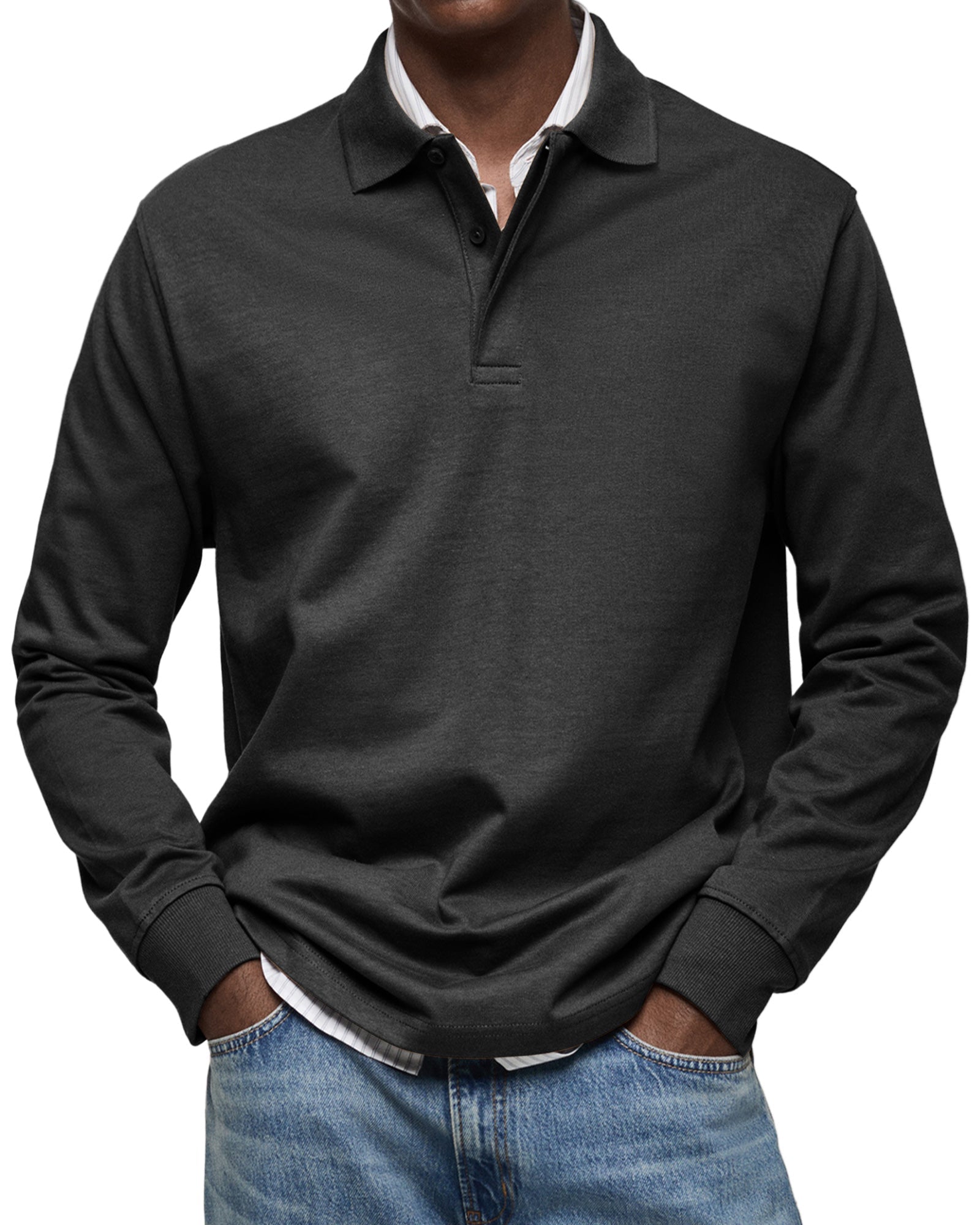 LAURENT MONACO | LUXURY LONG-SLEEVED POLO SHIRT 3