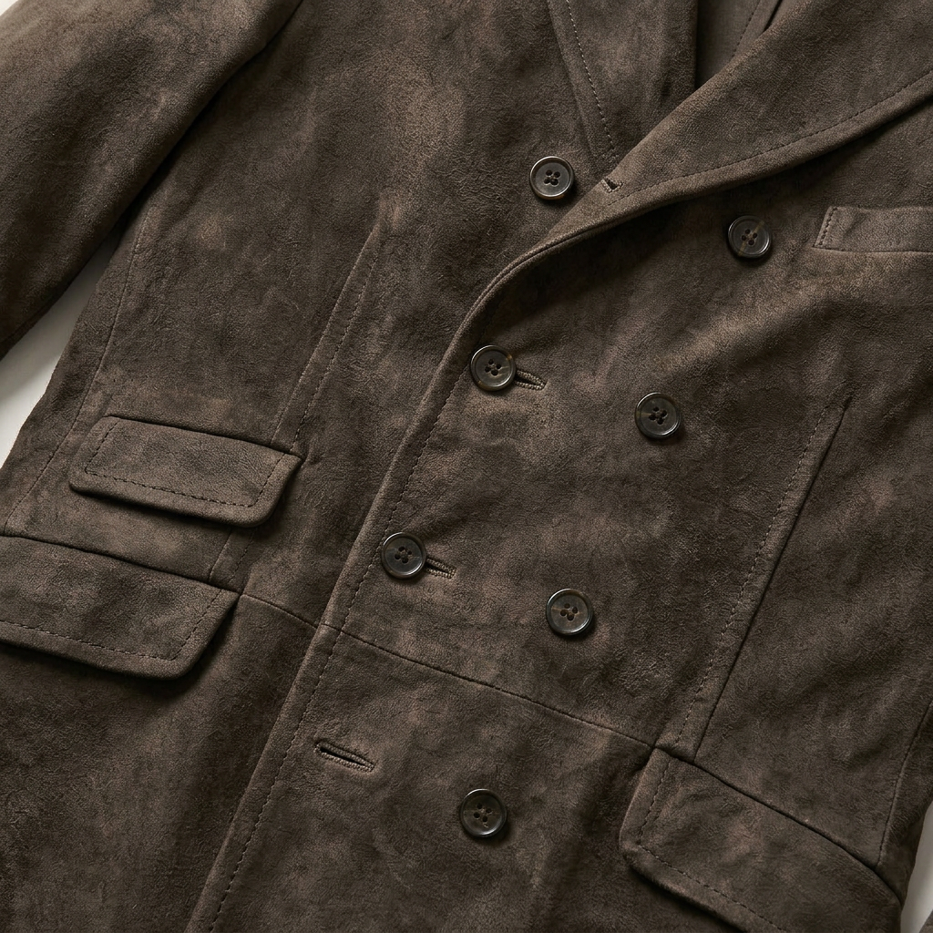 Men’s Long-Sleeve Jacket Notched Collar
