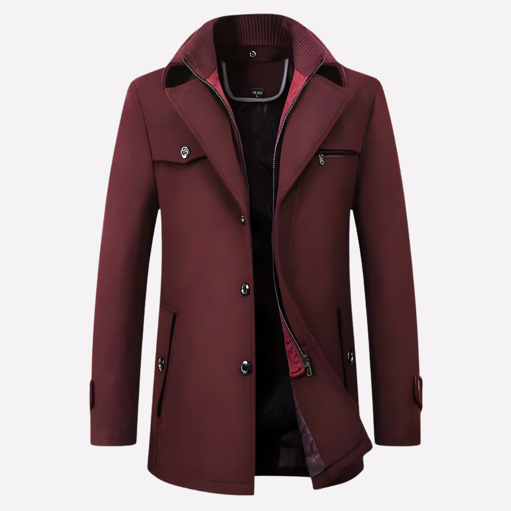 Men’s Notched-Collar Coat 1