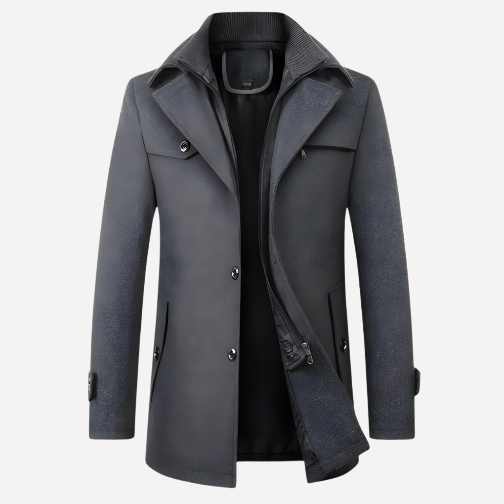 Men’s Notched-Collar Coat 2