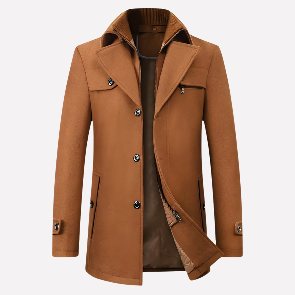 Men’s Notched-Collar Coat 3