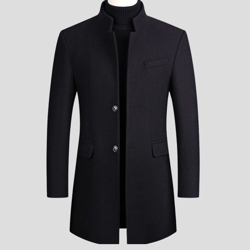Men’s Elegant Wool-Blend Coat – Refined Classic Outerwear 3