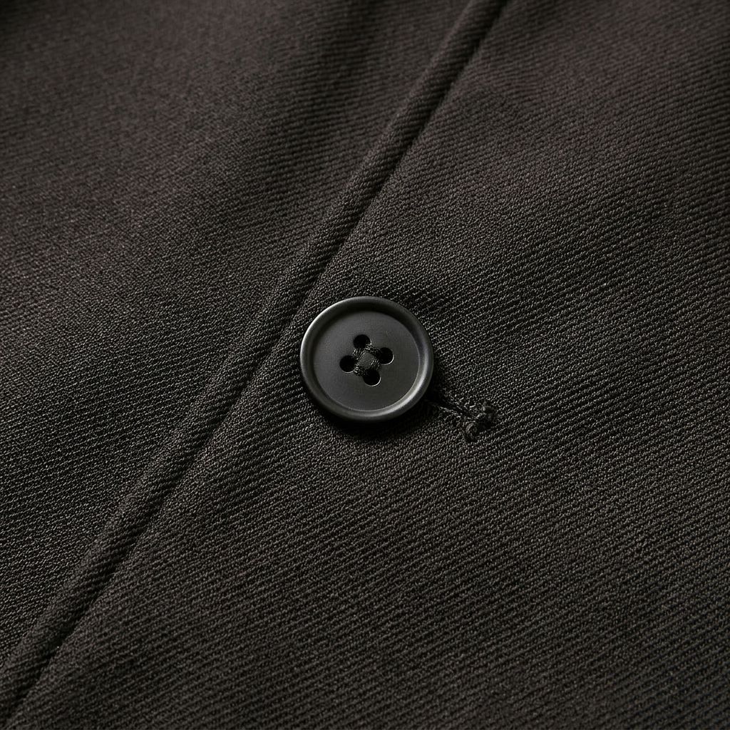 Men’s Mid-Length Overcoat Turn-Down Collar