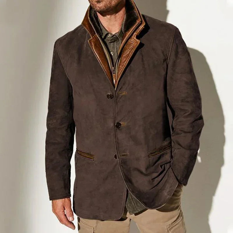 Alessandro Veneti Vintage Suede Coat 1