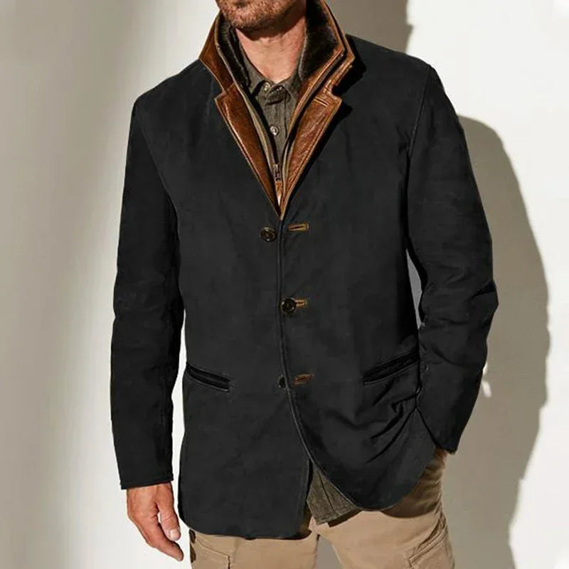Alessandro Veneti Vintage Suede Coat 3