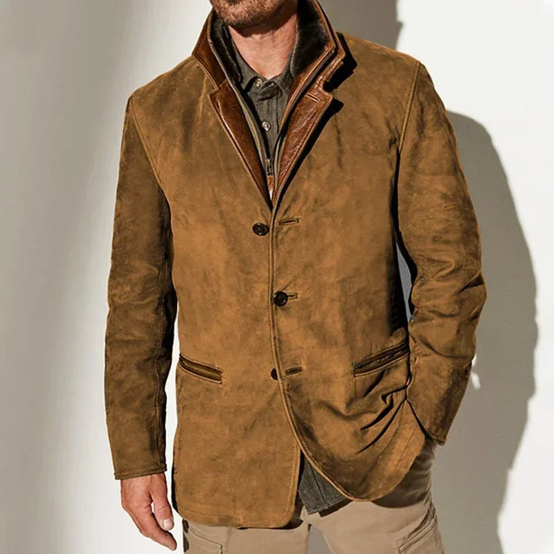 Alessandro Veneti Vintage Suede Coat 4