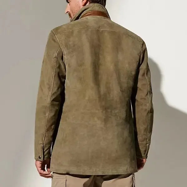 Alessandro Veneti Vintage Suede Coat 5