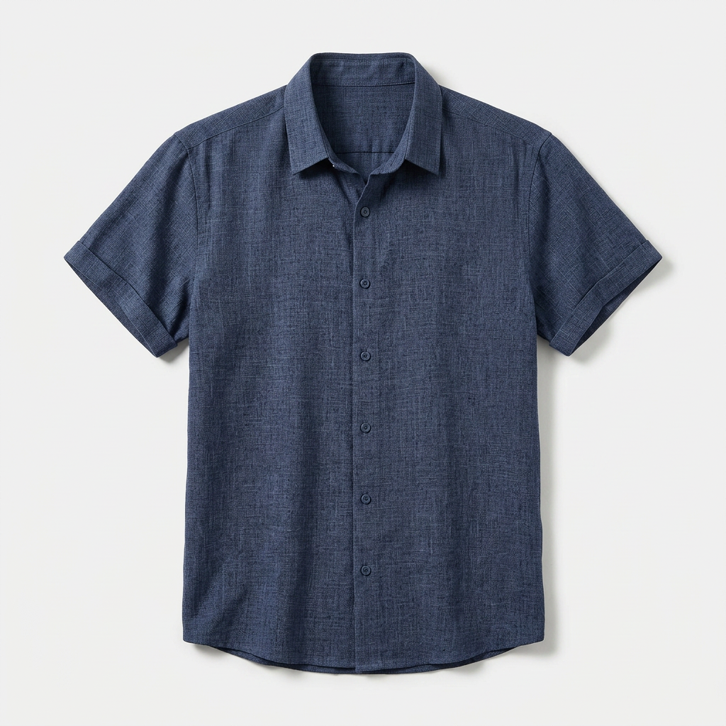 Men's Short-Sleeve Button-Up Shirt